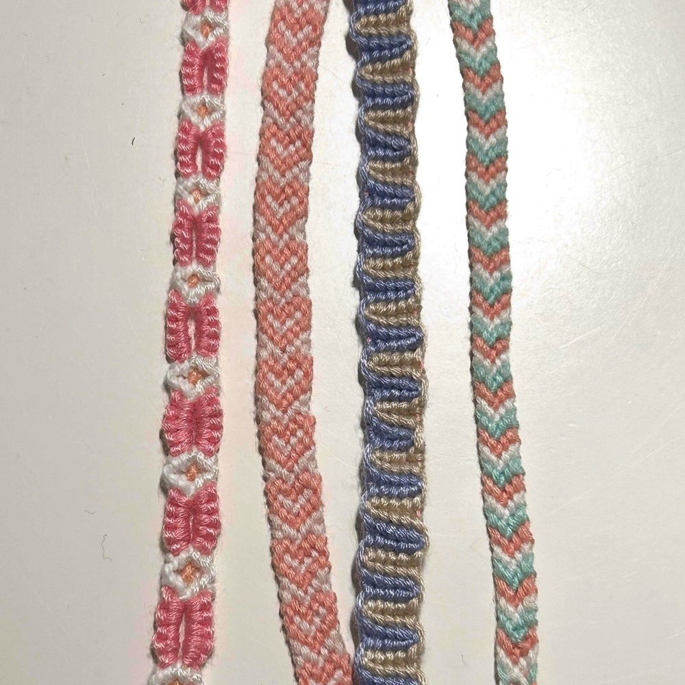 Friendship Bracelet Set (4 pack) - Adjustable!